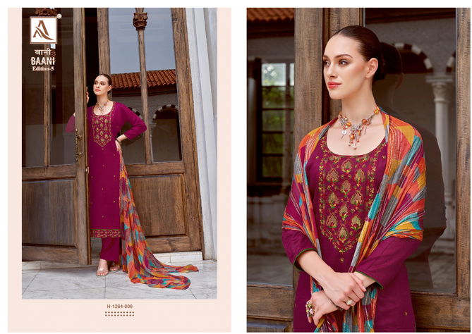 Baani 5 Alok Suit 001-008 Designer Salwar Suits Catalog